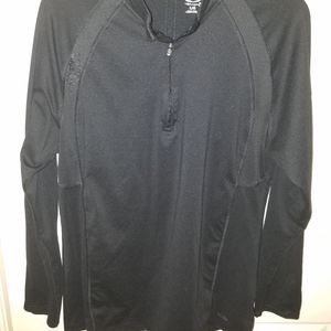 CHAMPION black quarter zip jacket size large